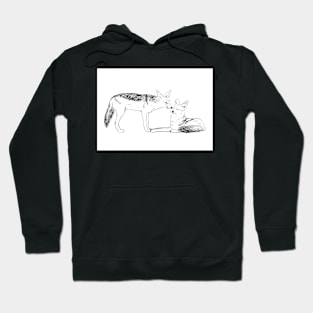 Jackals in love Hoodie